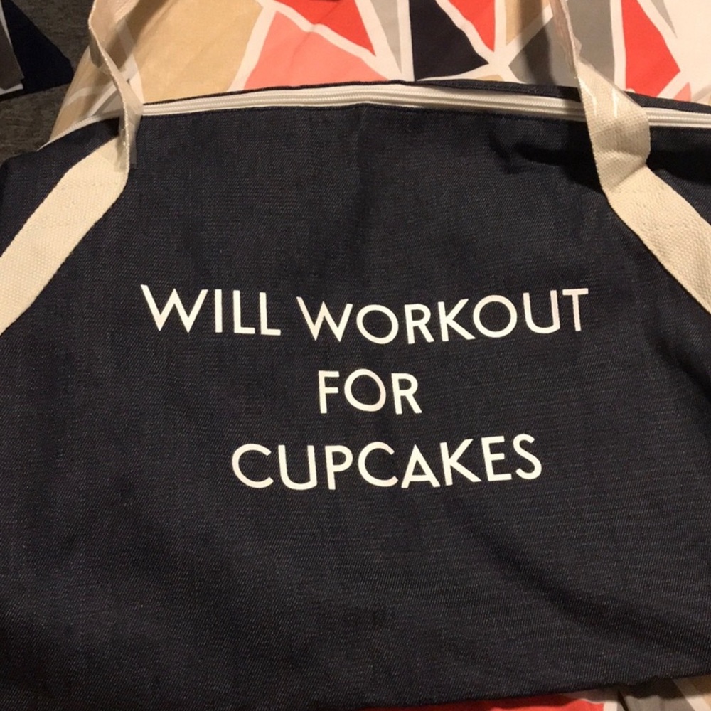 NWT NAVY GYM BAG